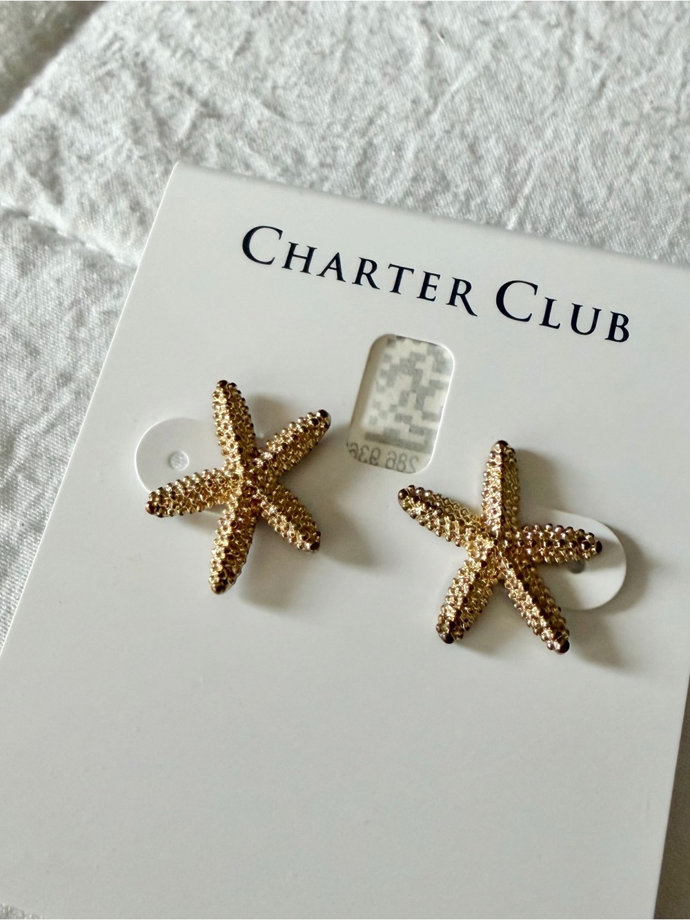 Charter Club Gold Starfish Stud Earrings - Women's Jewelry - Picture 3 of 4